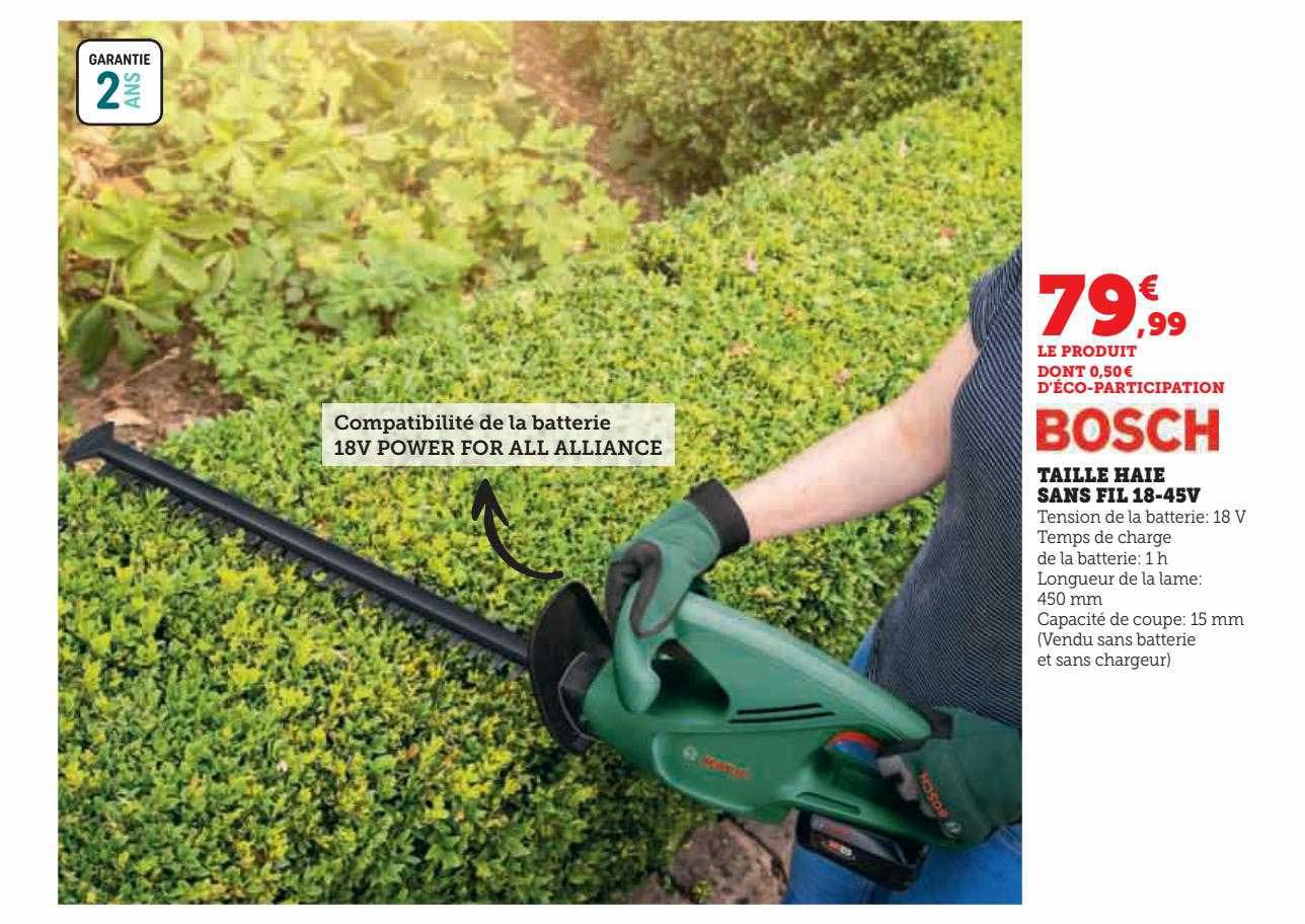 Taille Haie Sans Fil 18-45v Bosch