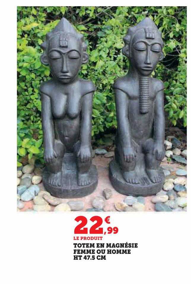 totem en magnésie femme ou homme