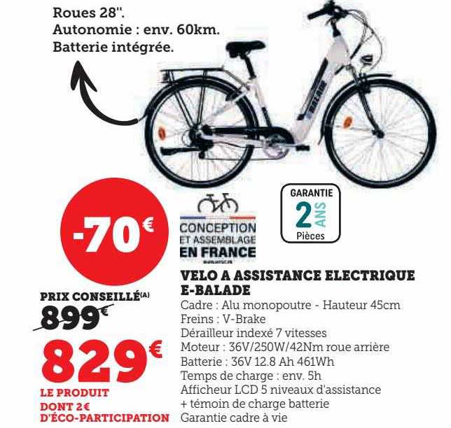 vélo a assistance électrique e-balade