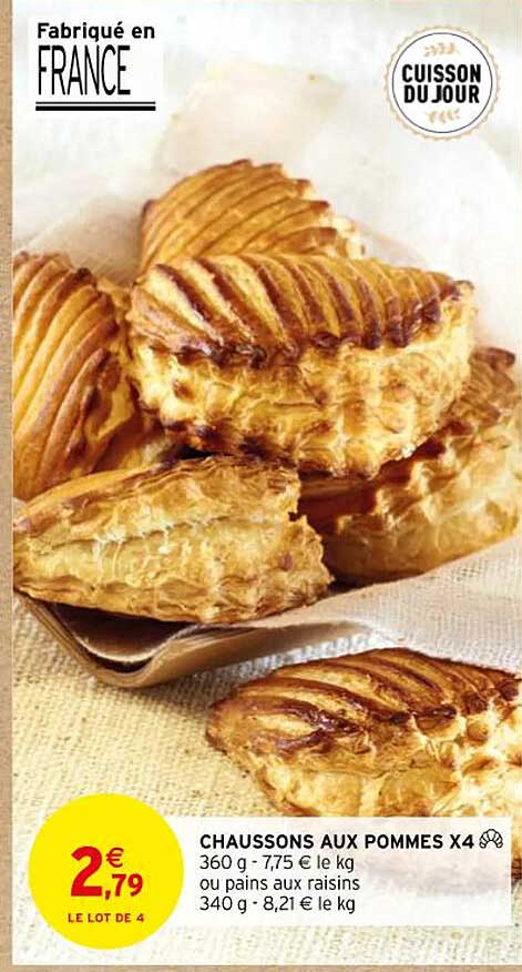 Chaussons Aux Pommes X 4