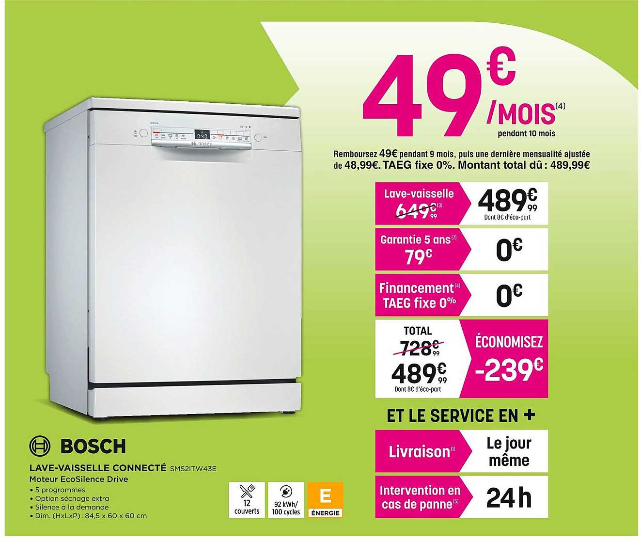 lave-vaisselle connecté bosch