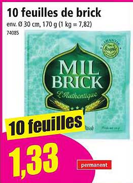 10 feuilles de brick