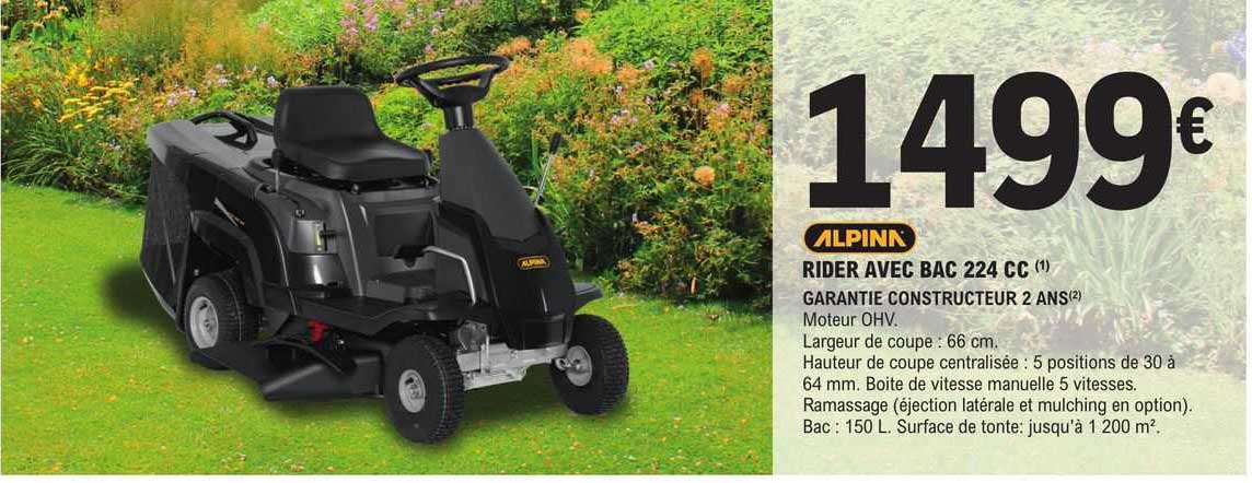 alpina rider avec bac 224 cc