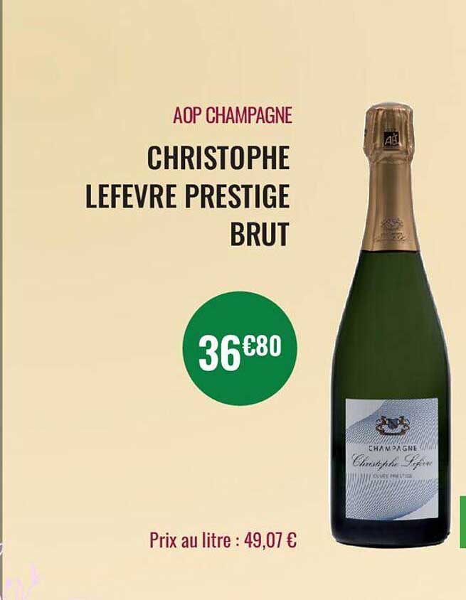 aop champagne christophe lefevre prestige brut