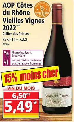 aop côtes du rhône vieilles vignes 2022