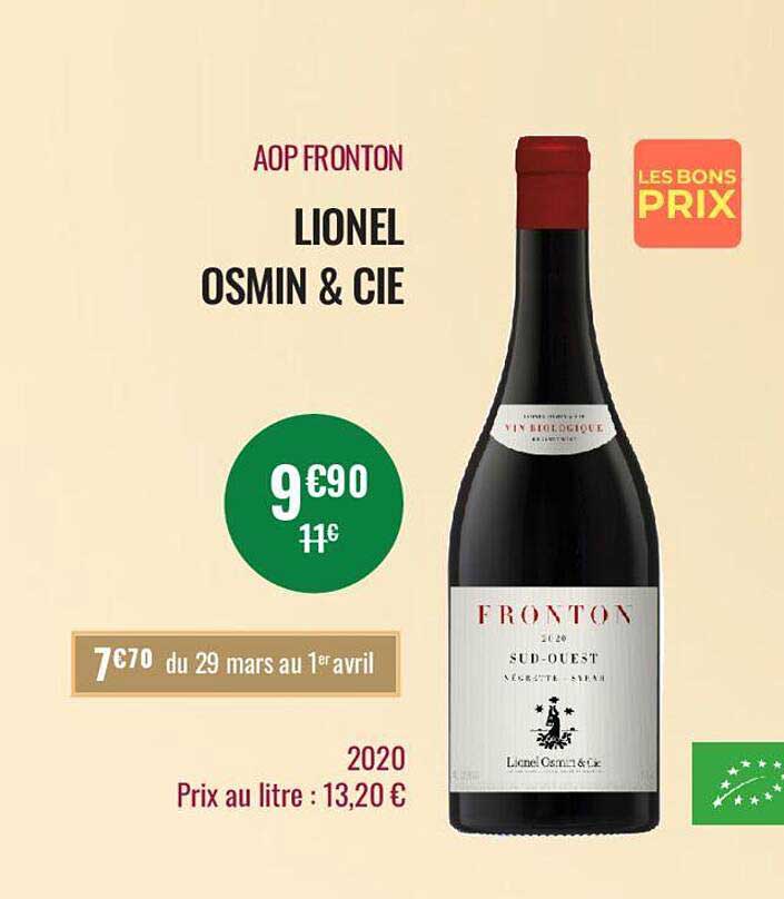 aop fronton lionel osmin & cie 2020