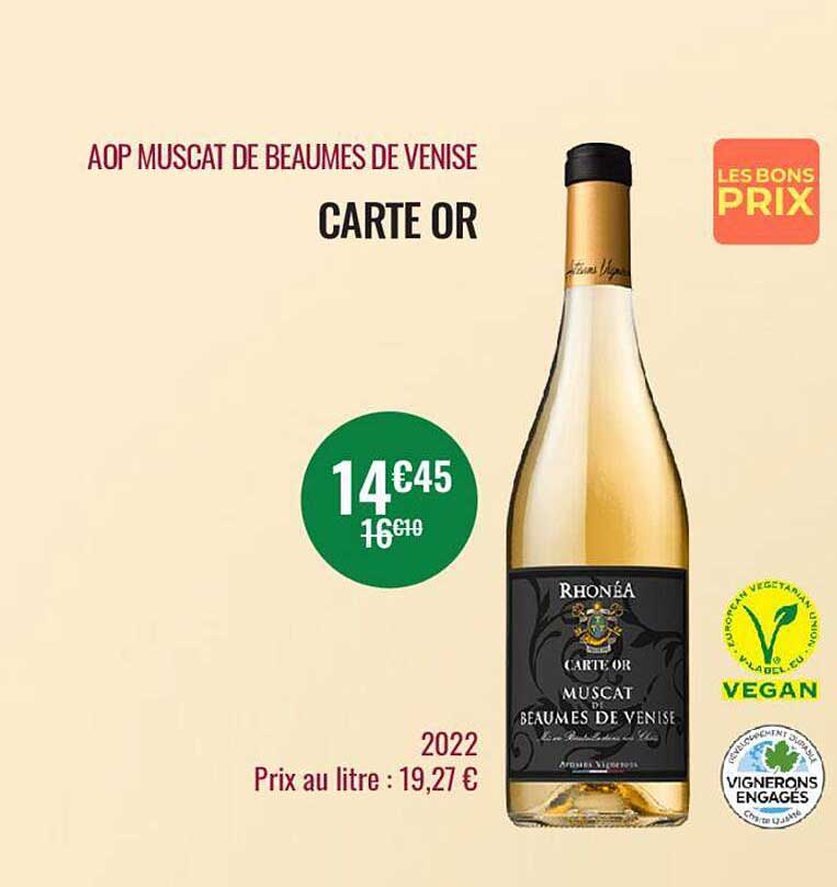 Aop Muscat De Beaumes De Venise Carte Or 2022
