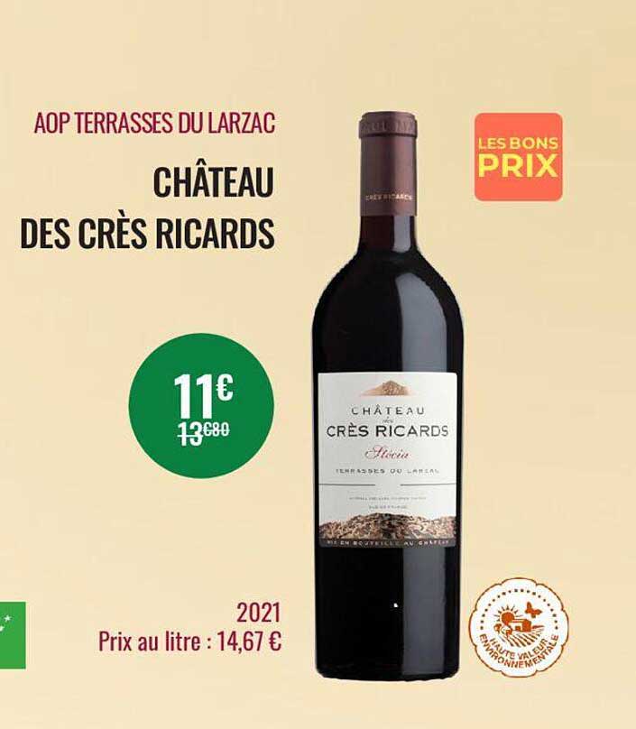 Aop Terrasses Du Larzac Château Des Crès Ricards 2021