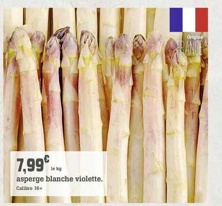 asperge blanche violette