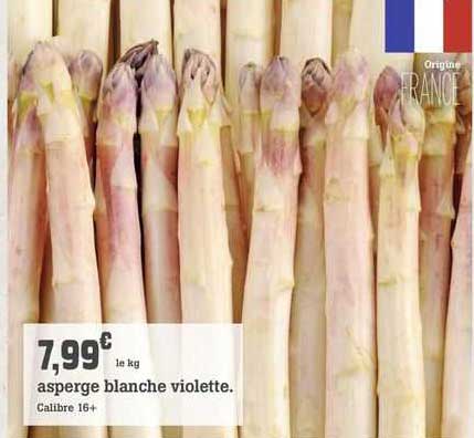 asperge blanche violette