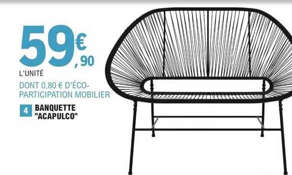 banquette "acapulco"