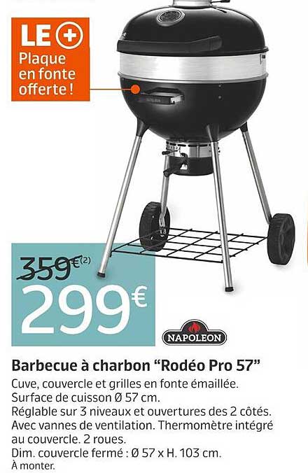 Barbecue à Charbon "rodéo Pro 57" Napoleon