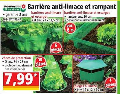 barrière anti-limace et rampant powertec garden