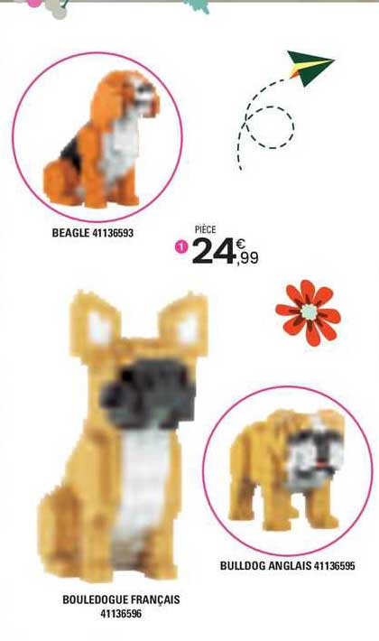 beagle, bouledogue français, bulldog anglais