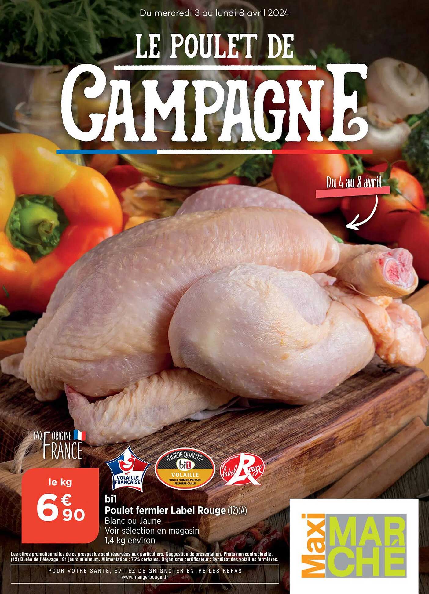 Bi1 Poulet Fermier Label Rouge