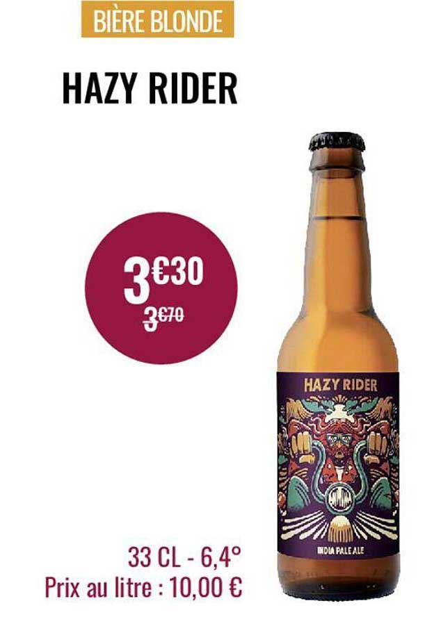 bière blonde hazy rider