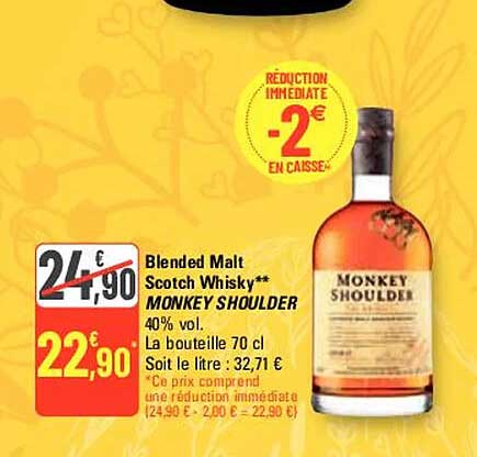 blended malt scotch whisky monkey shoulder
