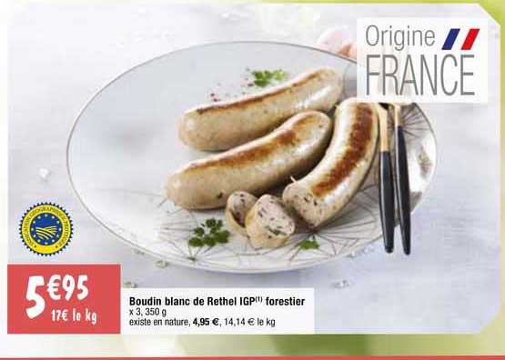 boudin blanc de rethel igp forestier
