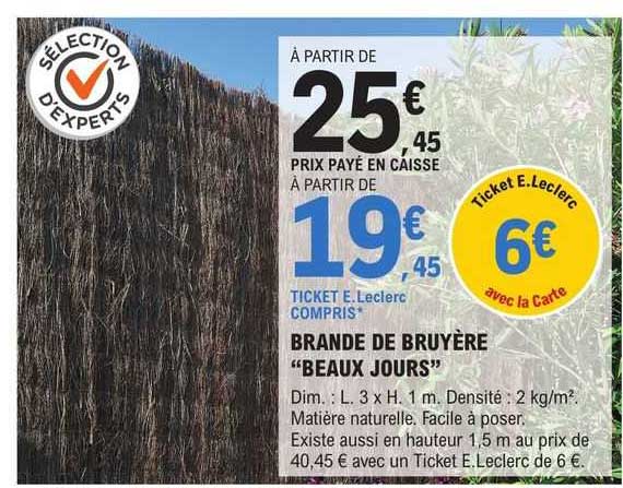 brande de bruyère "beaux jours"