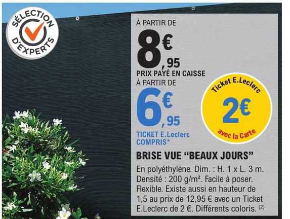 brise vue "beaux jours"