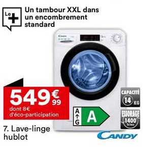 candy lave-linge hublot