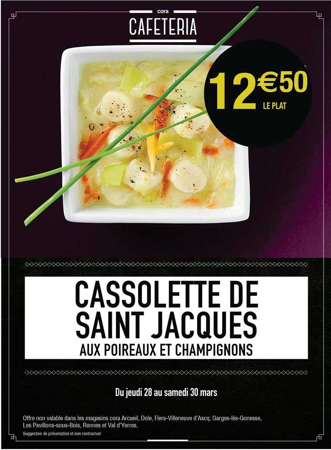 cassolette de saint jacques aux poireaux et champignons