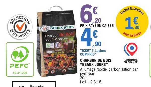 charbon de bois "beaux jours"
