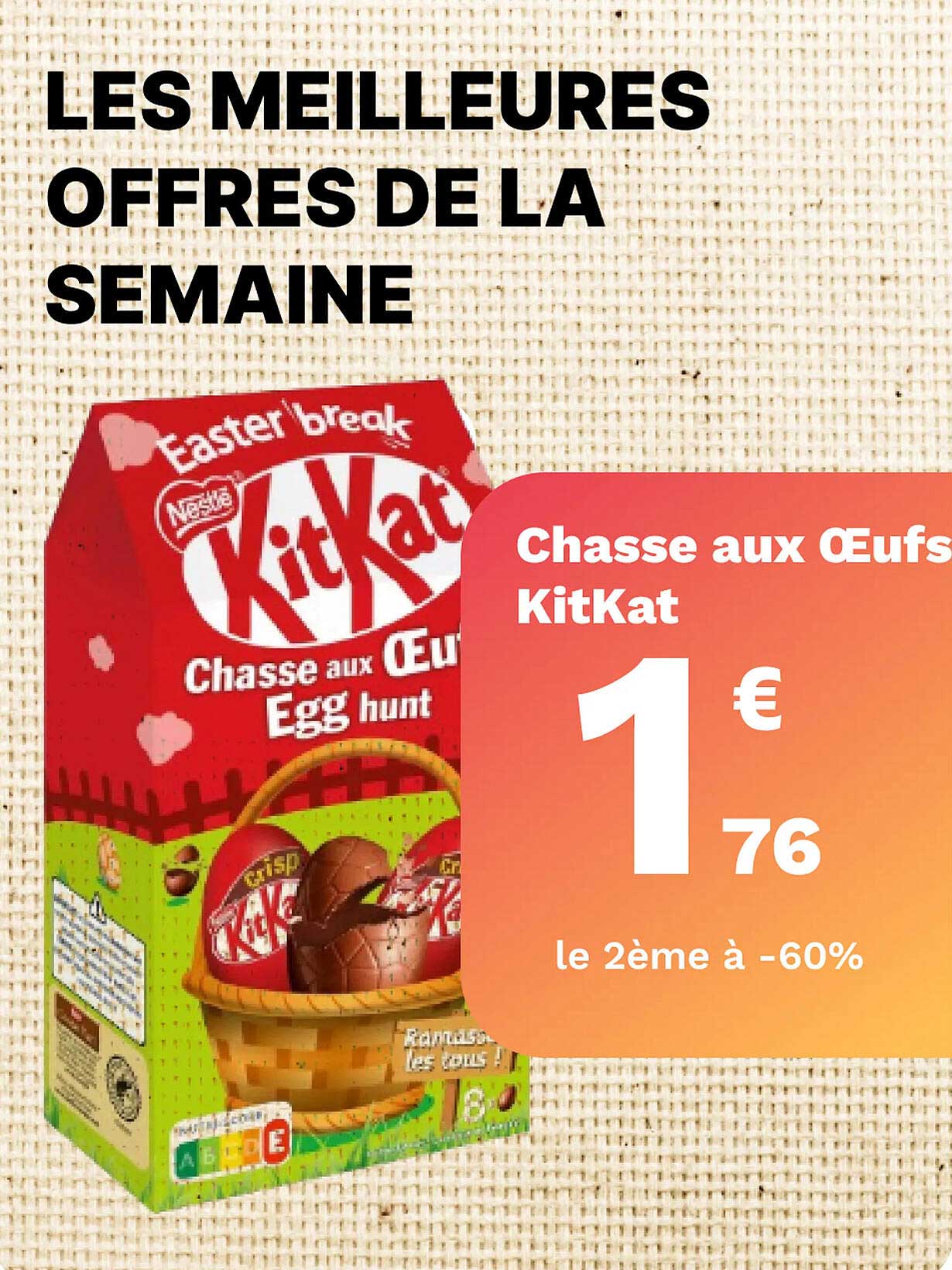 chasse aux œufs kit kat