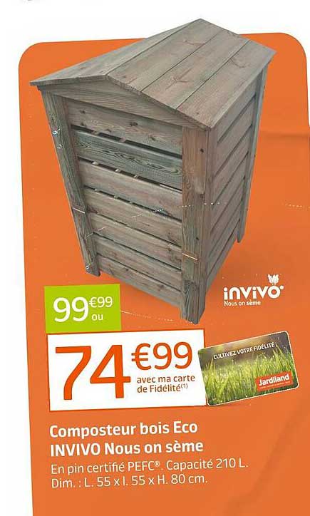composteur bois eco invivo nous on sème