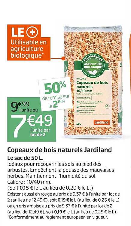 copeaux de bois naturels jardiland