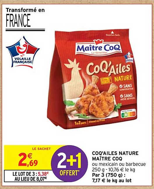 coq'ailes nature maître coq