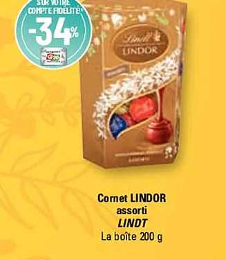 cornet lindor assorti lindt