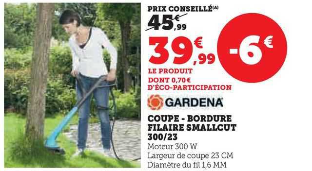 coupe-bordure filaire smallcut 300/23 gardena