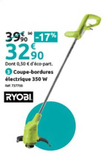 coupe-bordures électrique 350 w ryobi