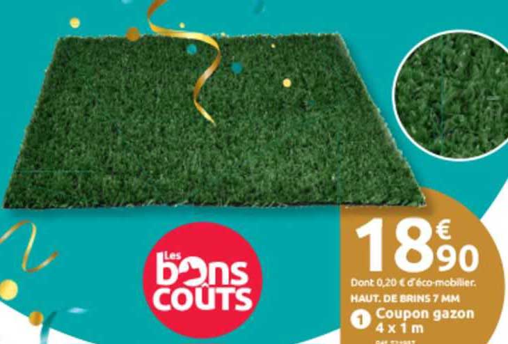 Coupon Gazon 4 X 1 M