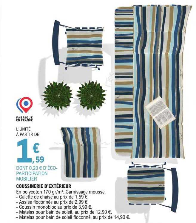 coussinerie d'extérieur