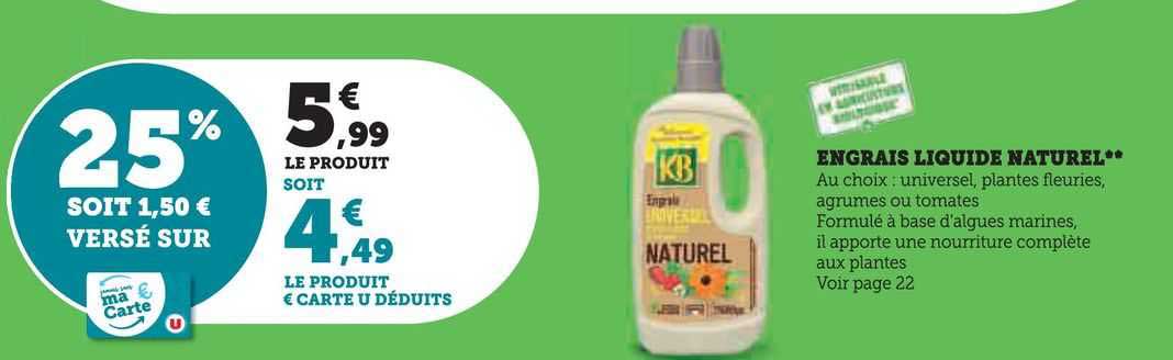 Engrais Liquide Naturel