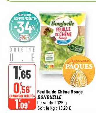 Feuille De Chêne Rouge Bonduelle