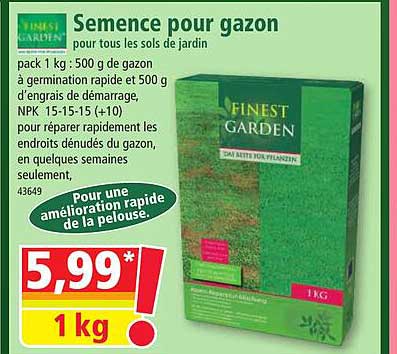 finest garden semence pour gazon