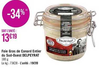 foie gras de canard entier du sud-ouest delpeyrat