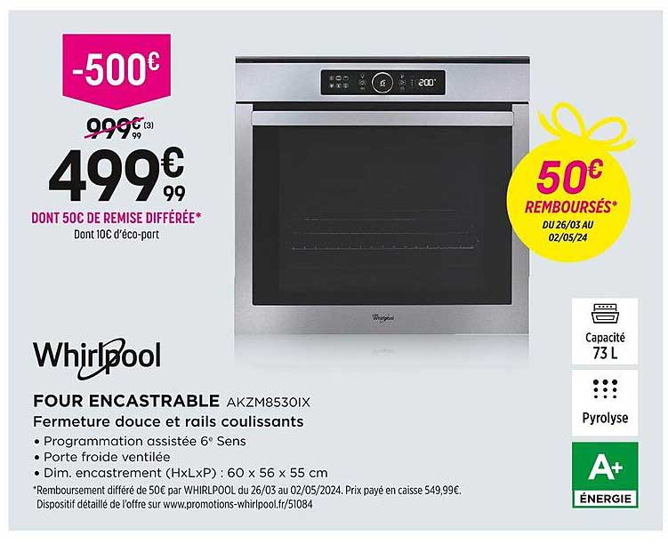 Four Encastrable Whirlpool