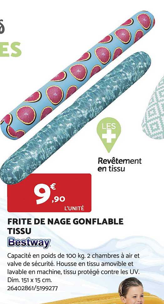frite de nage gonflable tissu bestway