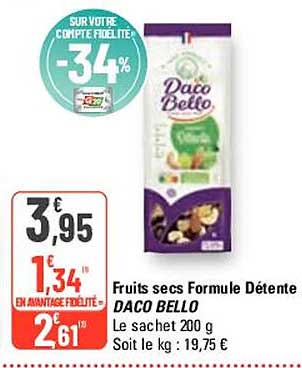 fruits secs formule détente daco bello