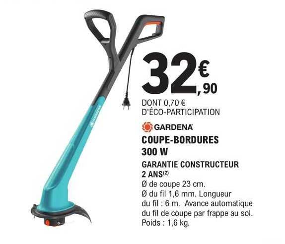 gardena coupe-bordures 300 w