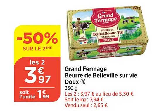 grand fermage beurre de belleville sur vie doux