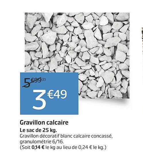 gravillon calcaire