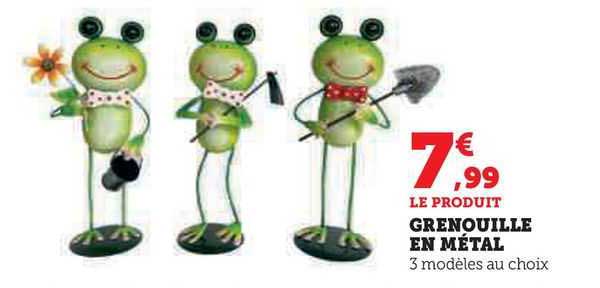 grenouille en métal