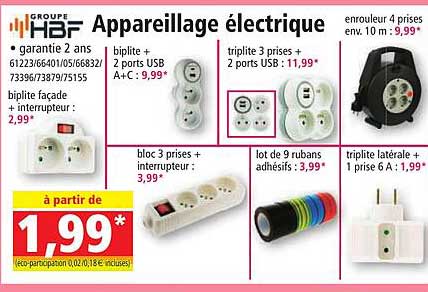 groupe hbf appareillage électrique