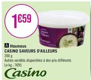 houmous casino saveurs d'ailleurs