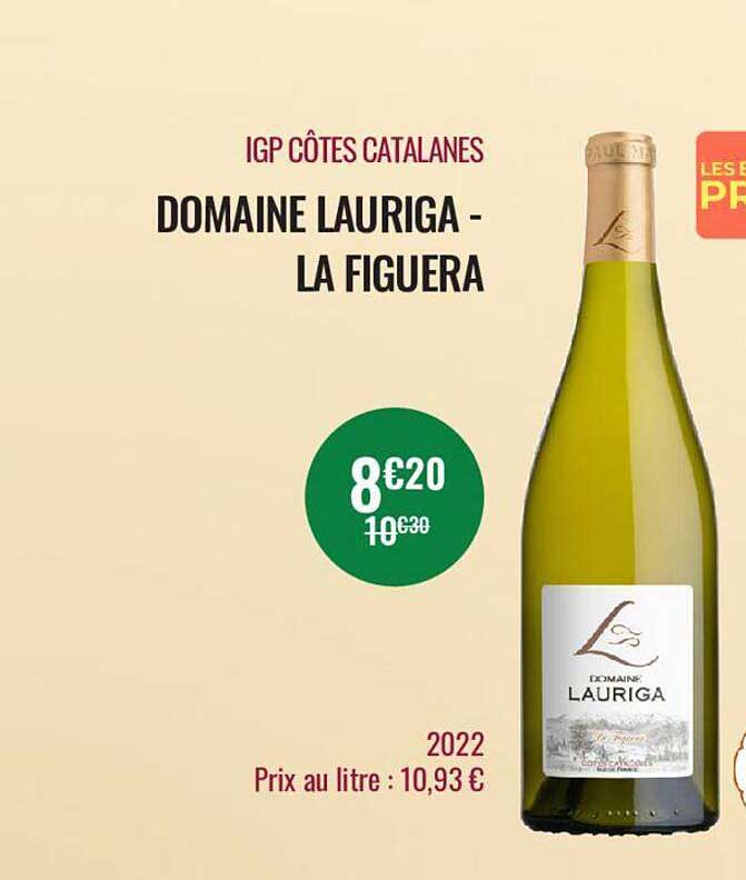 igp côtes catalanes domaine lauriga - la figuera 2022